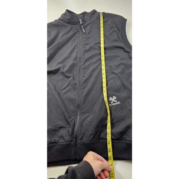 Slazenger reversible fleece windbreaker pocket golf vest winter XL black warm - Picture 8 of 8